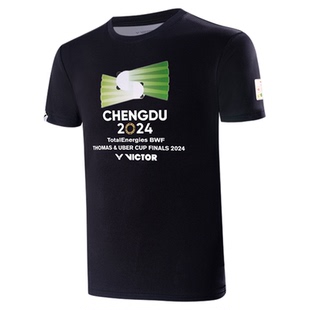 VICTOR/威克多羽毛球文化衫成都汤尤杯纪念男女短袖T恤T-TUC2404