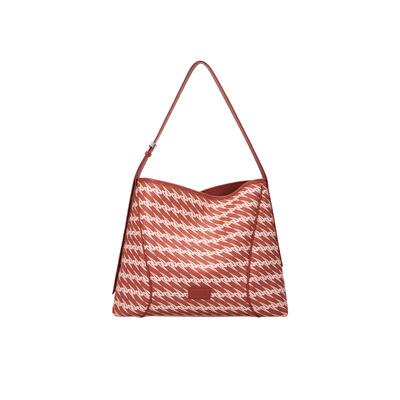 OMTO树莓红软hobo大容量包包