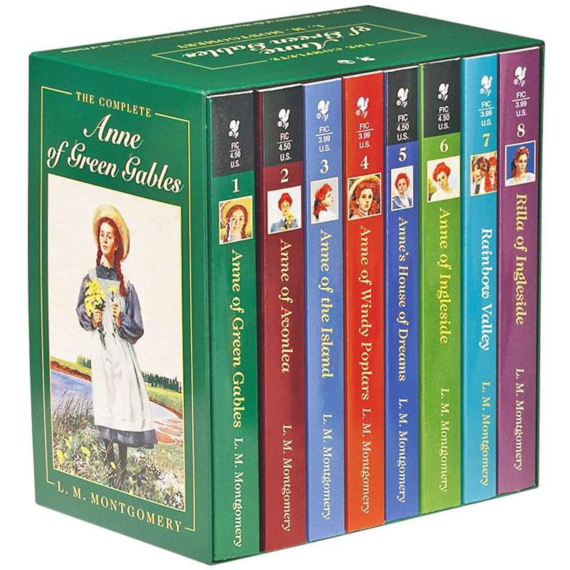 正版 绿山墙的安妮系列全套8册 英文原版 Anne of Green Gables Complete 儿童青少年经典文学读物中小学课外阅读提升英语能力书籍