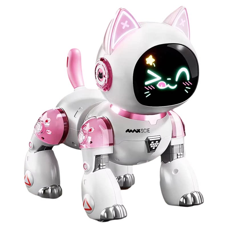 智能机器猫儿童玩具男孩女宝宝1一3电动遥控走路会叫5机器人6礼物