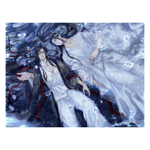 3D-JP魔道祖师动画平面塑料透明拼图252片国漫周边 清梦星河U1191