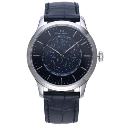 海鸥星空砂金石休闲自动机械男表