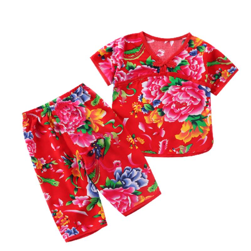 宝宝汉服空调服夏季女童薄款短袖