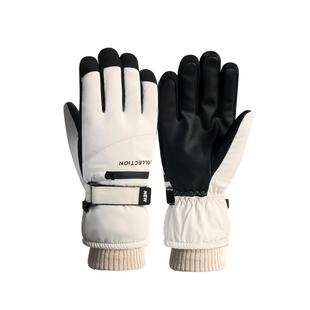 手套滑雪冬天男骑电动车加厚保暖防风防寒触屏户外冬季登山防水女