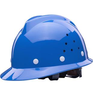 海华B6玻璃钢头盔安全帽V字顶定做工地安全帽男士国标监理工作帽