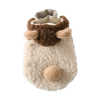 可爱饼干温暖的狗狗羊羔绒马甲