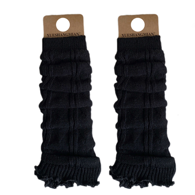 纯色堆堆袜袜套女士腿套