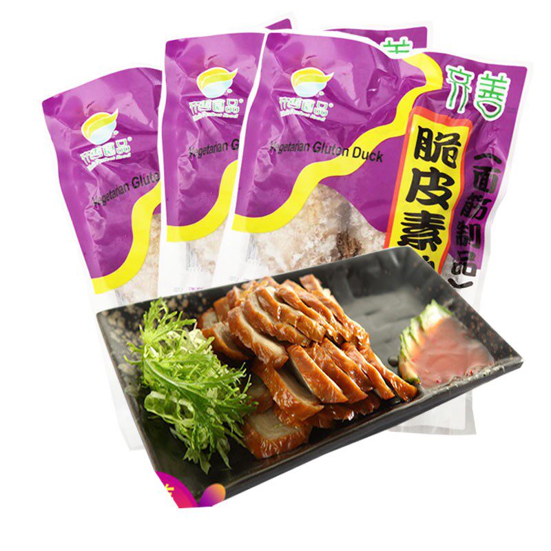 齐善素食素脆皮鸭200g仿荤素食