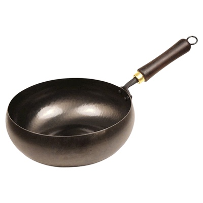 章丘古法大肚铁锅黑镜面熟纯手工