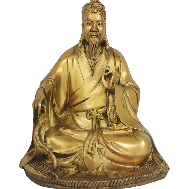 黄铜黄初平铜像摆件居家品相优质