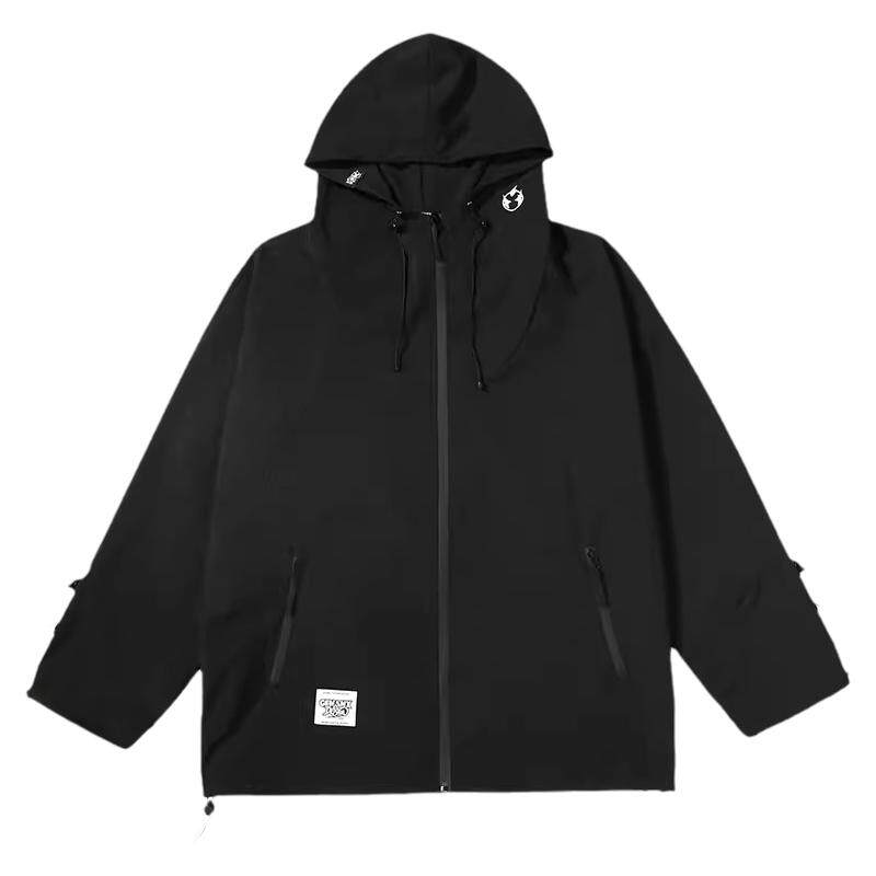 防风情侣抽绳冲锋衣GENANX宽松