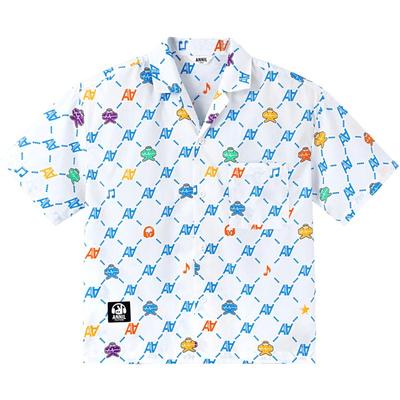 【商场同款】安奈儿童装男童短袖衬衫夏纯棉印花AB421734