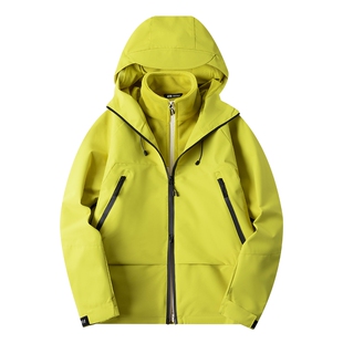 【三防面料】PNJ PNG今年高品质男士三合一防风绿色冲锋衣外套服