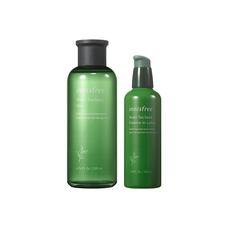 悦诗风吟innisfree绿茶籽水乳保湿组合深层呵护滋养面部护理套装