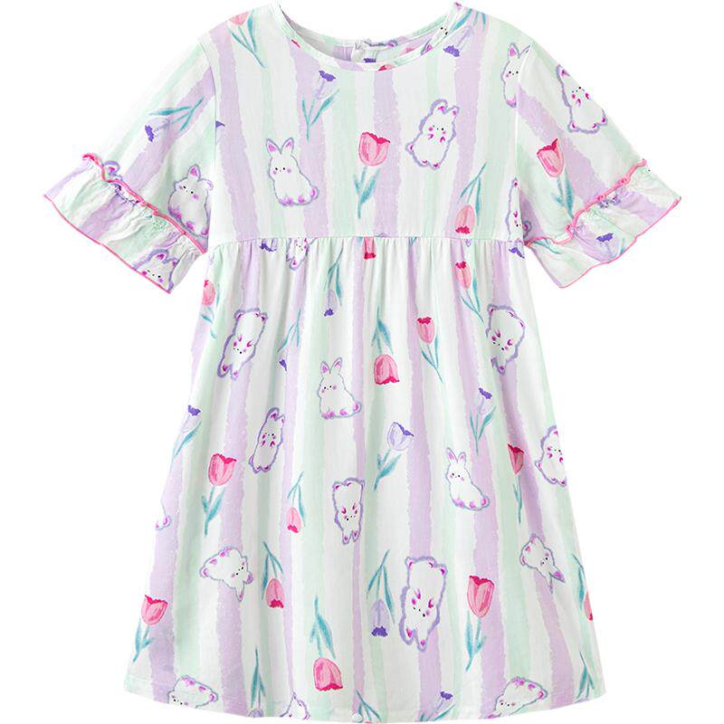 巴拉巴拉女童睡裙儿童家居服裙子