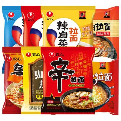 农心辛拉面辣白菜面8口味组合
