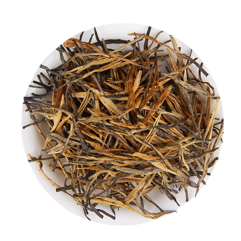 滇红茶原料 云南红茶 经典58 一芽一叶松针红茶 蜜香银针直条茶叶