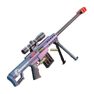 巴雷特高倍镜狙击抛壳软弹枪玩具