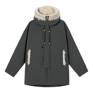 PSO Brand男装女装毛领棉袄风衣派克服棉服女款冬季外套防寒服潮