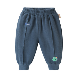 婴儿衣服男童米呢绒长裤子春秋款春装儿童女宝宝小童运动裤Y7916