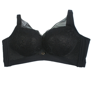 新美婷内衣女6391厚A薄款B杯蕾丝边无钢圈聚拢文胸罩柔软舒适透气