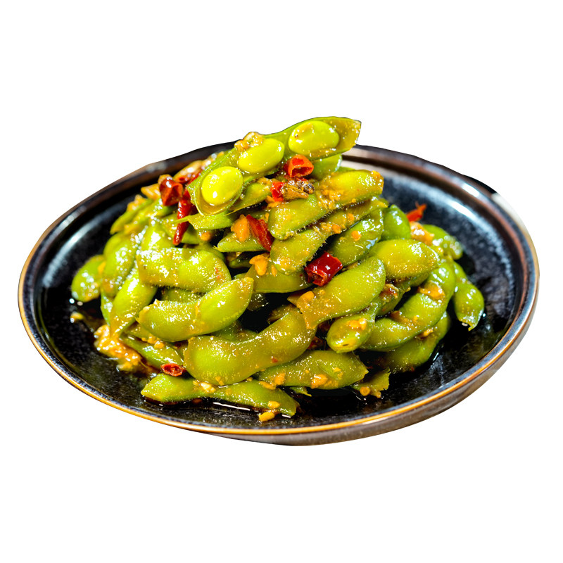 香辣开味毛豆商用凉菜半成品小吃