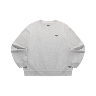 umbro茵宝套头卫衣冬季新品男款经典小LOGO抓绒保暖圆领运动套装