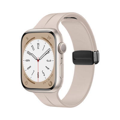 匠戴适用iwatch磁吸扣硅胶表带