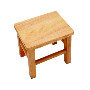 茶几凳子家用实木小矮凳方凳沙发凳儿童原木简约换鞋凳小木凳板凳