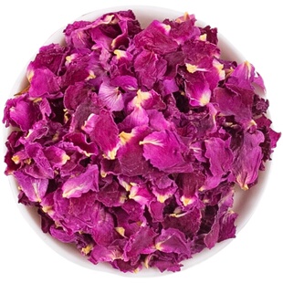 玫瑰花瓣可食用阿胶糕重瓣红玫瑰花干花茶泡茶泡水喝金边玫瑰平阴