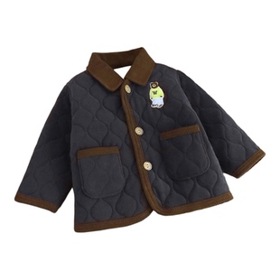 儿童棉袄秋冬加厚保暖男女童开衫外套上衣洋气校服内搭神器