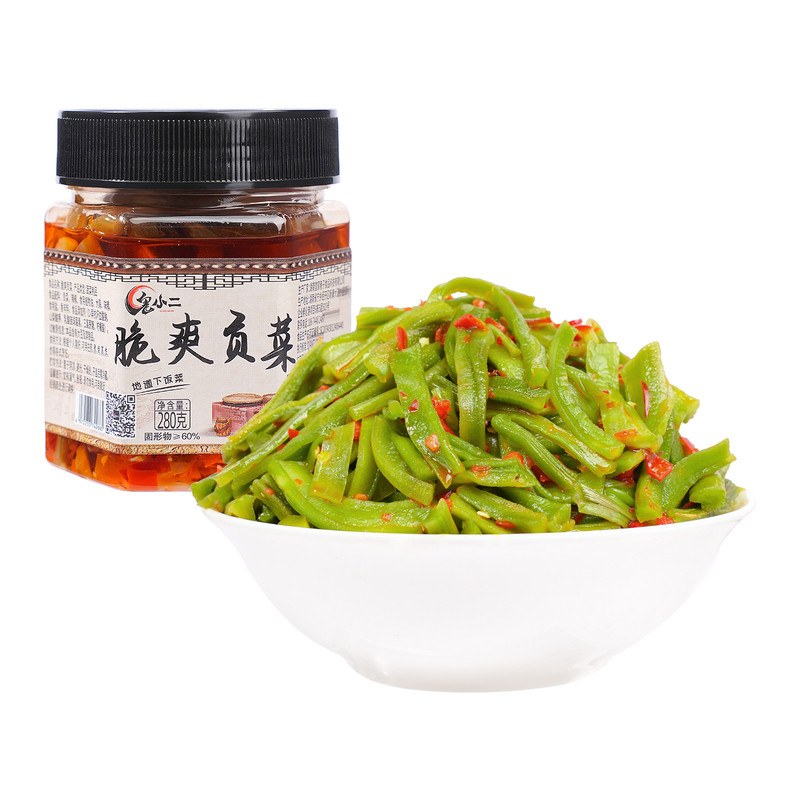 湖南特产剁椒贡菜咸菜香辣脆罐装