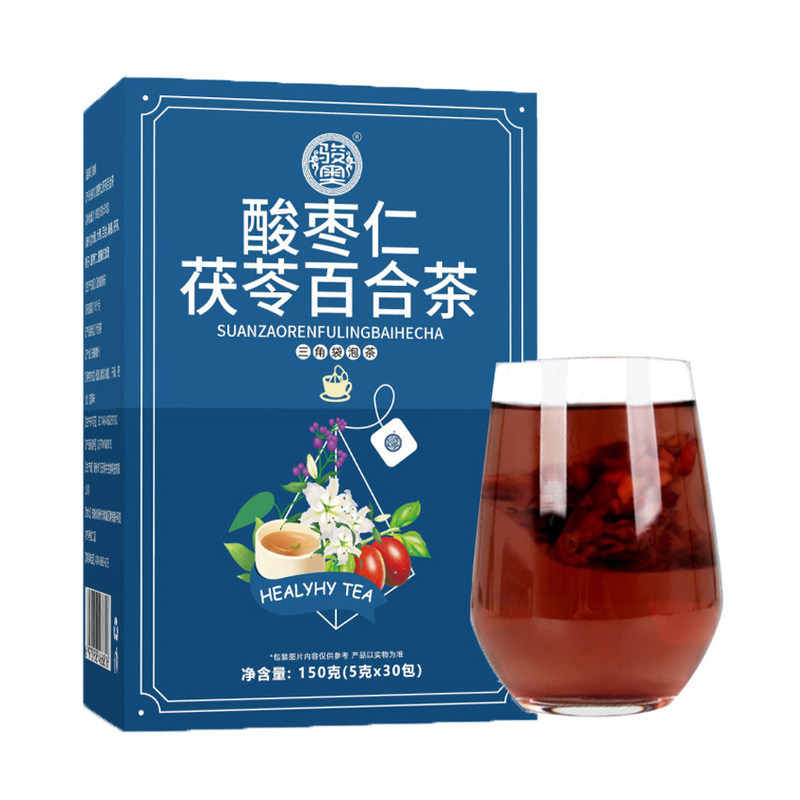 酸枣仁茯苓百合茶健康养生茶骏奥官方正品