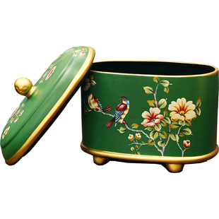 美式复古陶瓷储物罐摆件创意家居客厅家用个性装饰罐乔迁结婚礼品