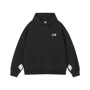 FORNINES重磅450g纯棉毛圈刺绣卫衣男女潮牌春秋美式运动连帽外套