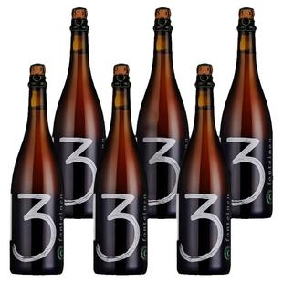 9折】限量比利时3泉三泉阿尔芒和盖斯顿窖藏套装啤酒750ml*6瓶