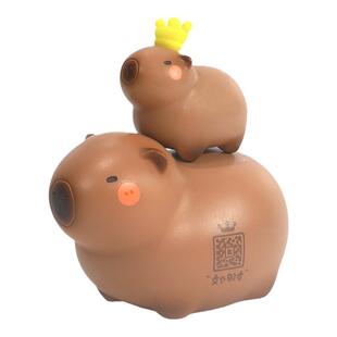 正品capybara卡皮巴拉盲盒2023新款可爱水豚奖品小学生送女生礼物
