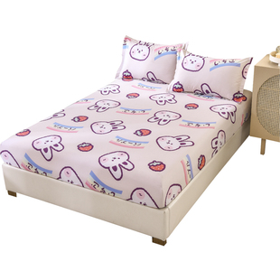 定做全棉床笠135x190x140x200x120加大榻榻米薄棕垫套防滑床罩1.8