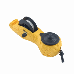 龙纹胶墨斗划线器弹线墨线手动工具粉斗棉线画线划线专用塑料墨斗