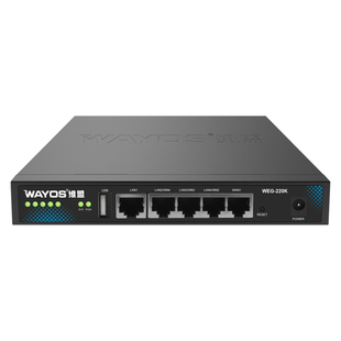 WAYOS维盟WEG-220K多WAN口2.5G上网行为管理Web认证SD-WAN异地组网电竞酒店网咖出租屋公寓企业级千兆路由器