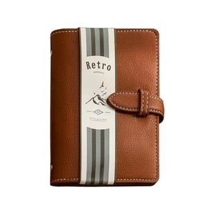 2026年新款随身便携A7活页手账本迷你笔记本本子空白网格点阵竖线口袋日记旅行手帐本大学生高颜值小巧记事本