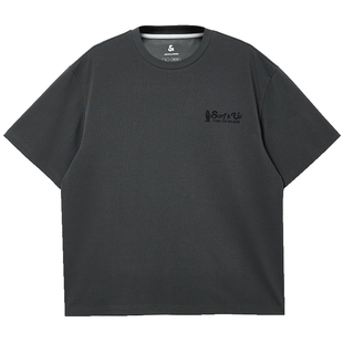 【遮热】杰克琼斯男装春夏T恤时尚百搭字母图案印花罗纹圆领宽松