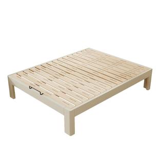 全实木榻榻米床静音排骨架床定制尺寸家用单人床出租小户型架子床