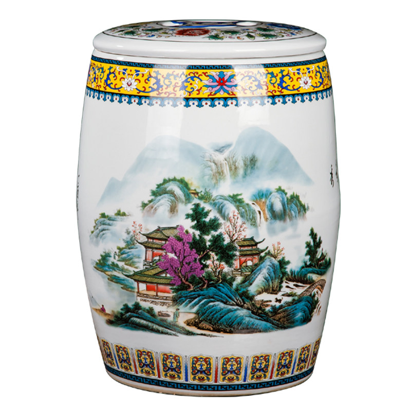 景德镇陶瓷米缸米桶有盖水缸油缸