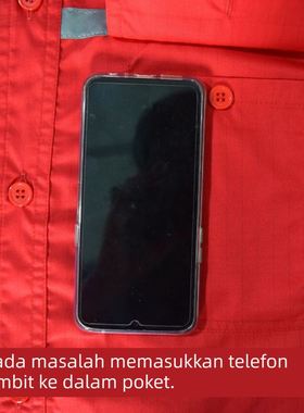 劳保红色工作服夏装透气红劳保服中石油石化加油站工厂工装薄款