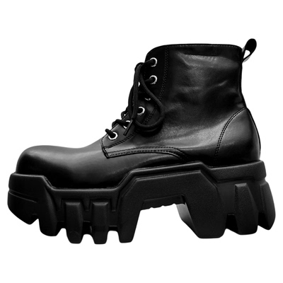 渠道好货高级感巴黎厚底坦克靴