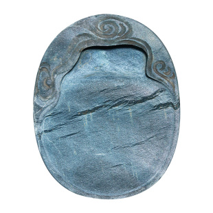 荣宝斋老坑孤品歙砚原石砚台文房四宝研墨条书法国画手工精雕天然砚石礼品礼盒