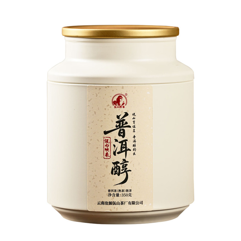 佤山映象普洱醇陈香醇松木香甜云南临沧产区普洱茶熟茶散罐装350g