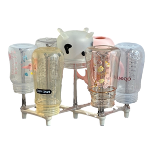 可折叠奶瓶沥水架婴儿奶嘴瓶晾干便携置物架新生儿水杯子收纳神器