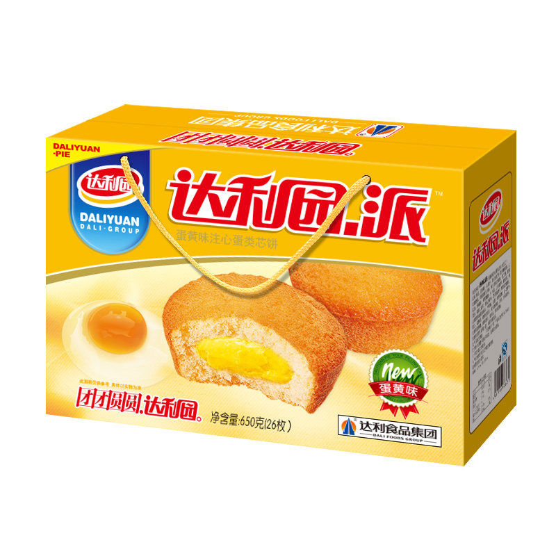 达利园注心蛋黄派650g蛋糕整传统西式糕点